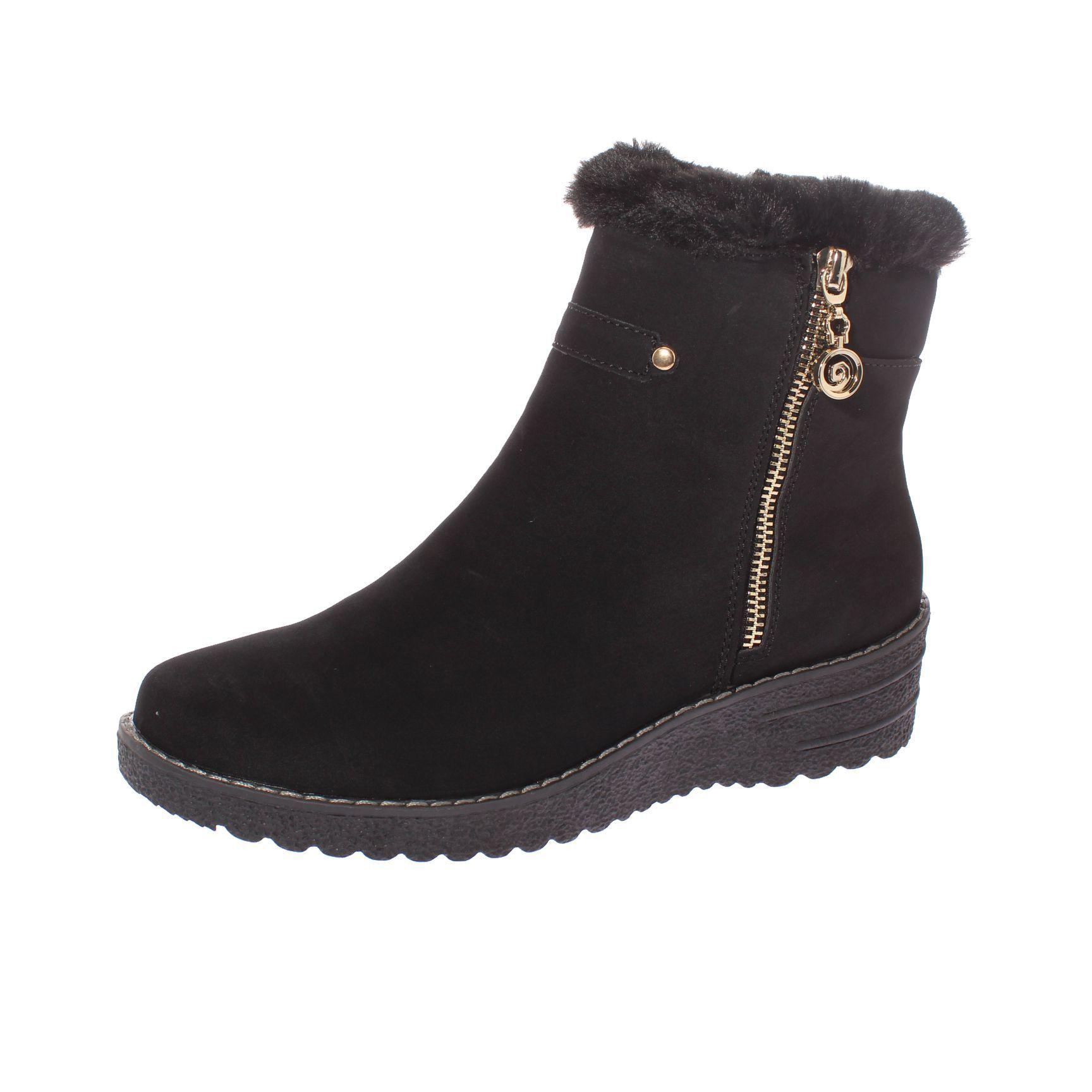 Botin Negro Vía Franca Mujer-0