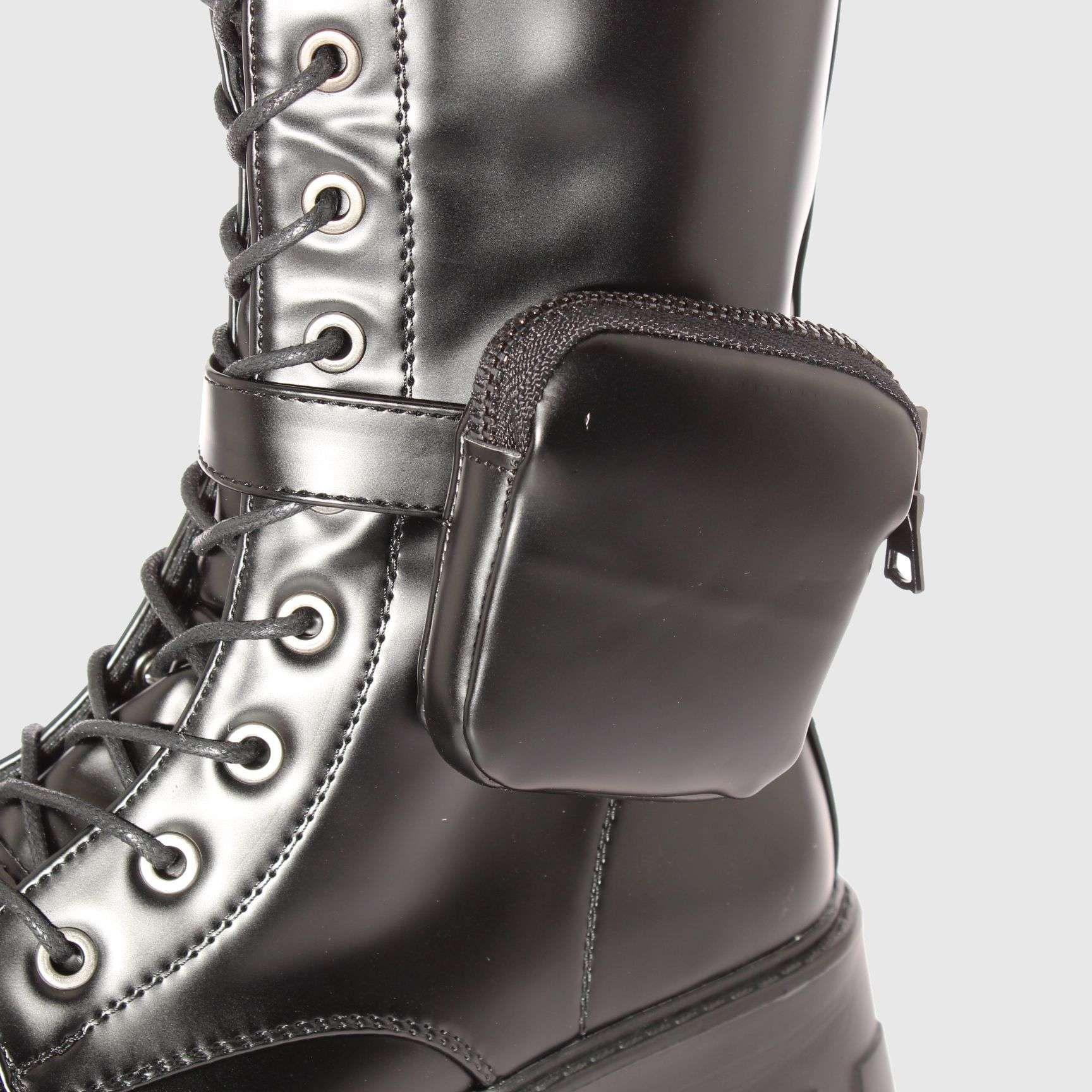 Bota Cordon Negro Vía Franca Mujer-3