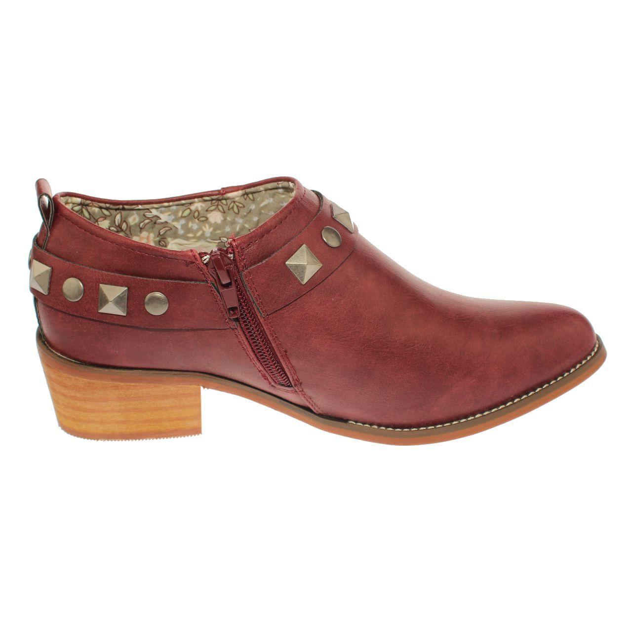 Zapato Burdeo Vía Franca Mujer-1