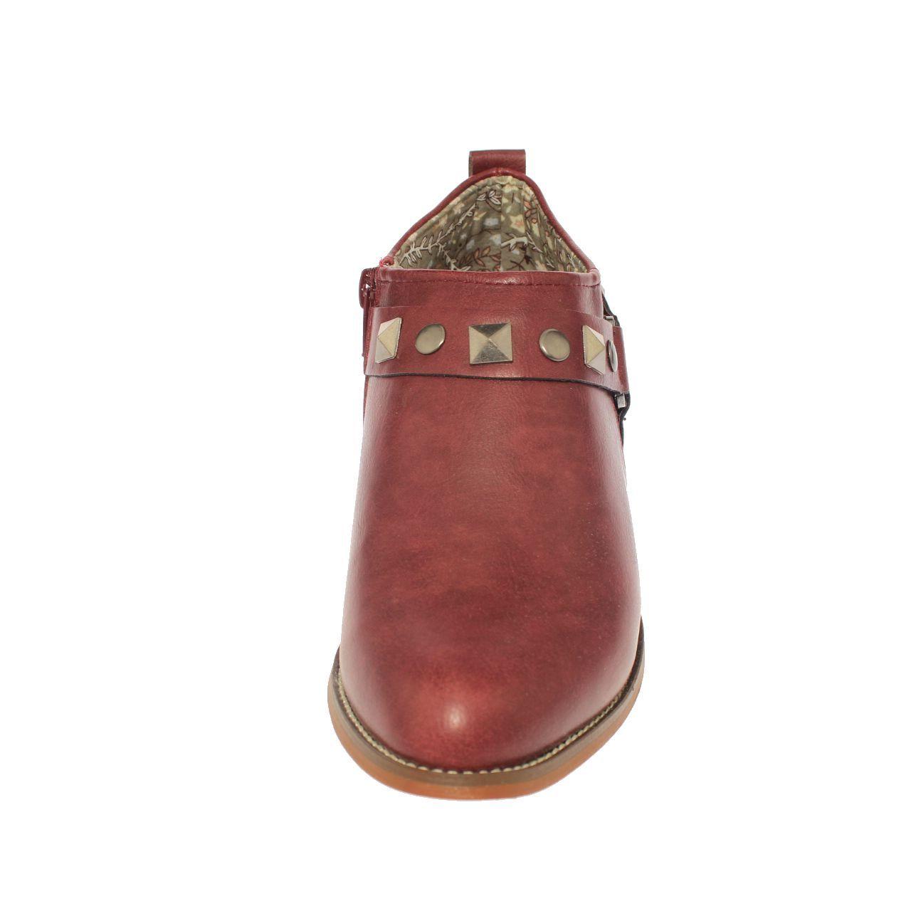 Zapato Burdeo Vía Franca Mujer-3