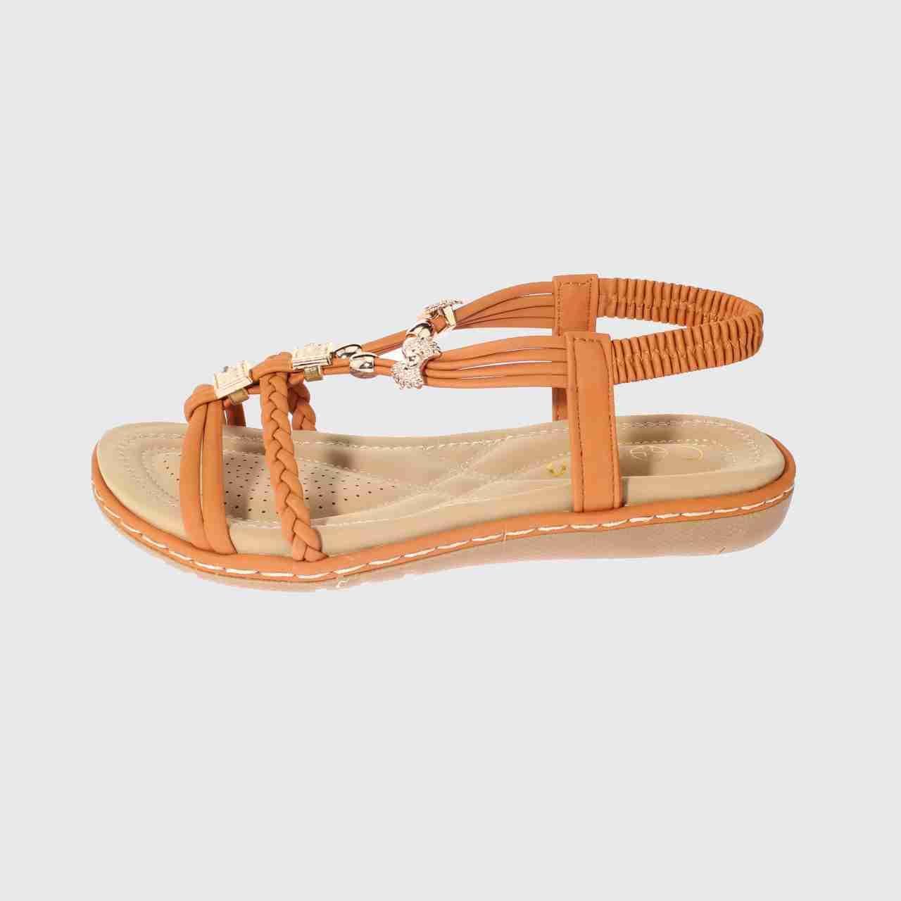 Sandalia Confort Café Vía Franca Mujer-1