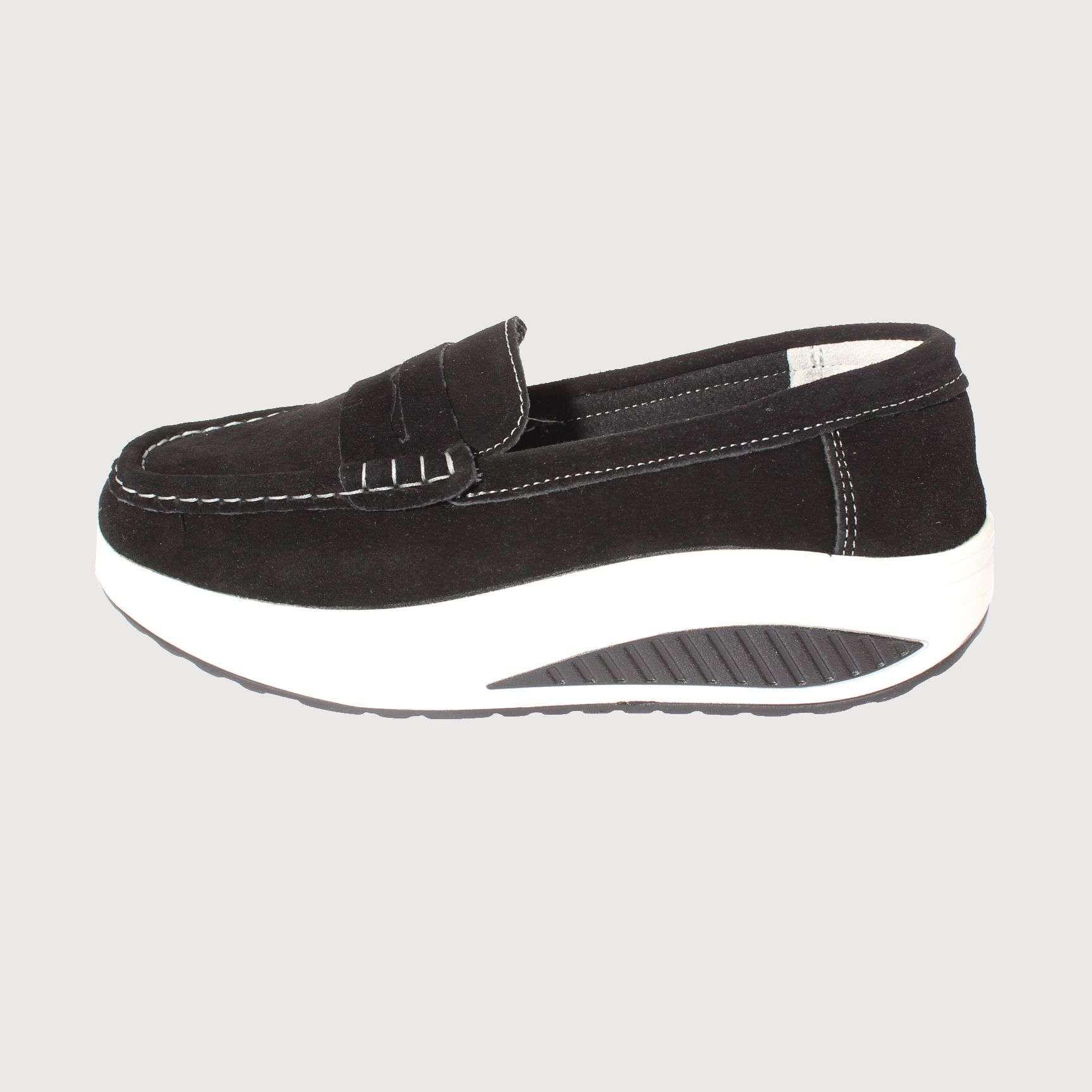 Mocasín confort Negro Vía Franca Mujer Art: 52110B31153BLACK-1