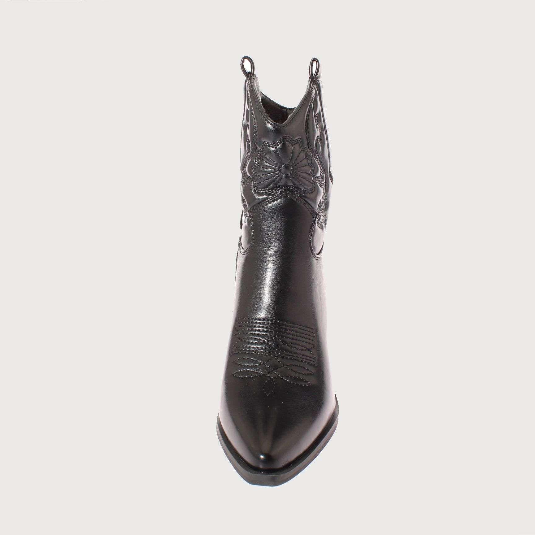 Bota Vaquera Negro Vía Franca Mujer Art: 5CC248BLACK-2