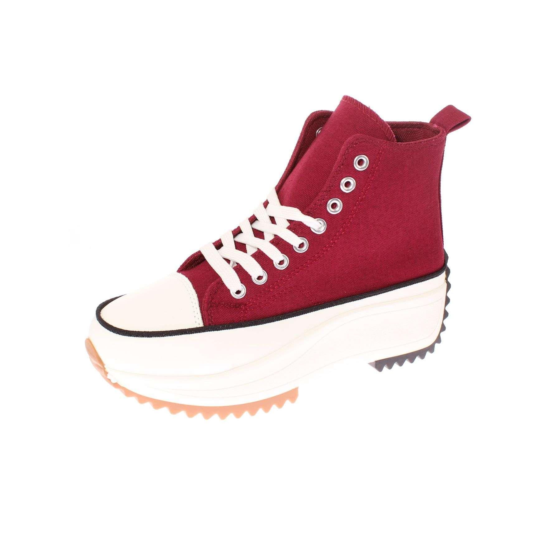 Zapatilla Burdeos Vía Franca Mujer Art: 5LA17WINE-0