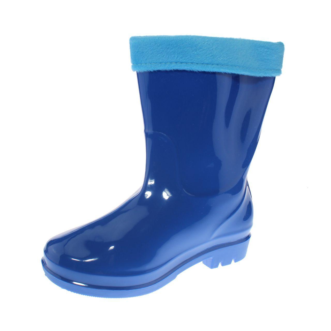 Bota LluVía Azul Oscuro Vía Franca Niña-0