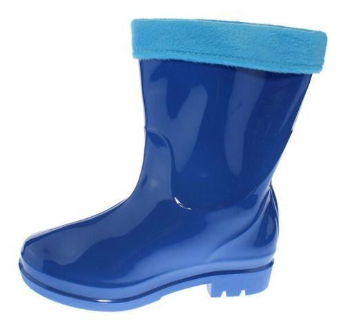 Bota LluVía Azul Oscuro Vía Franca Niña-1