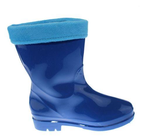 Bota LluVía Azul Oscuro Vía Franca Niña-3