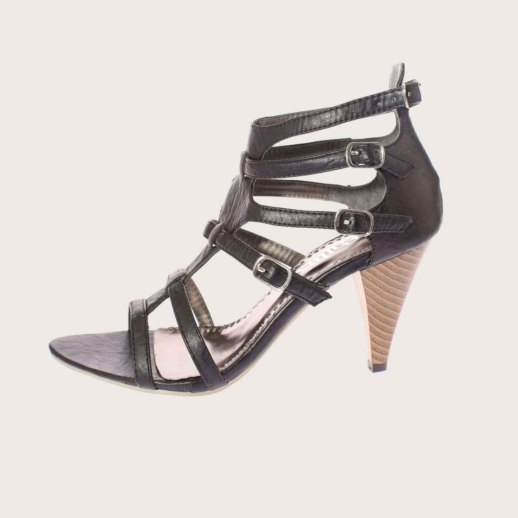 Sandalia Negro Vía Franca Mujer Art: 5TX05083BLACK-1