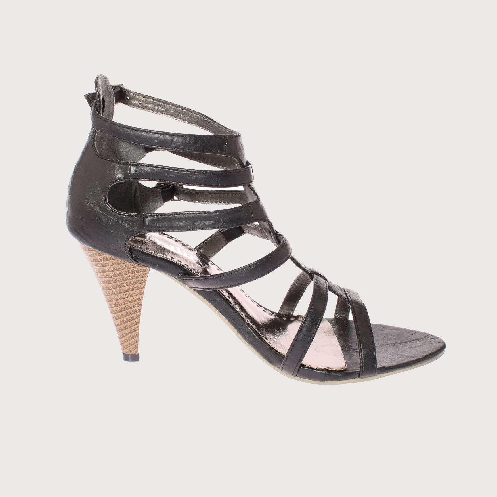 Sandalia Negro Vía Franca Mujer Art: 5TX05083BLACK-3