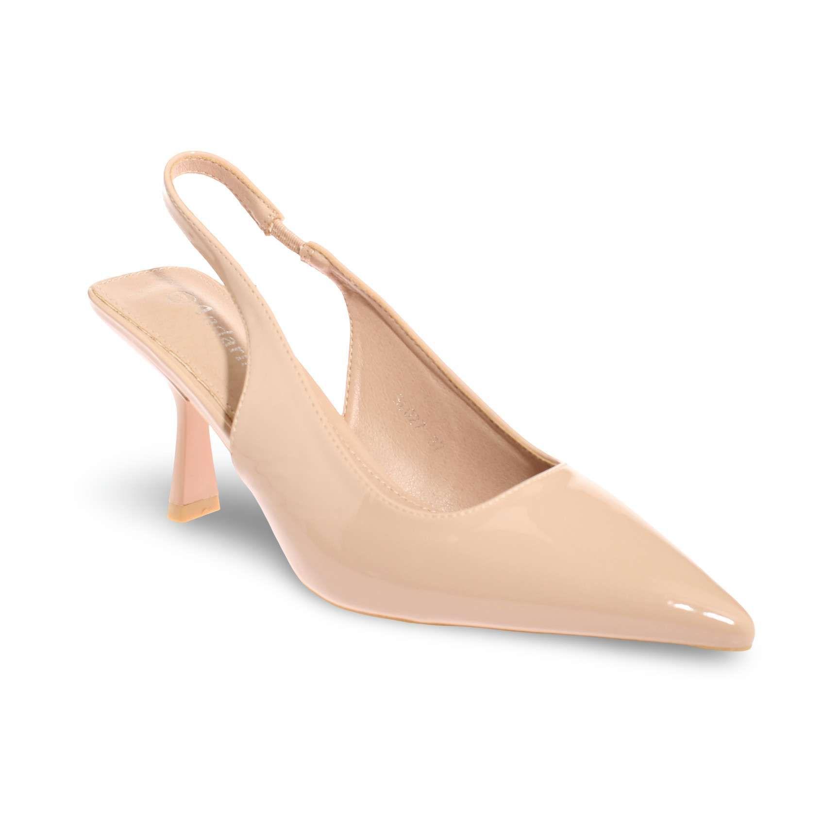 Zapato Taco Beige Vía Franca Mujer Art: 5SL027NUDER-0