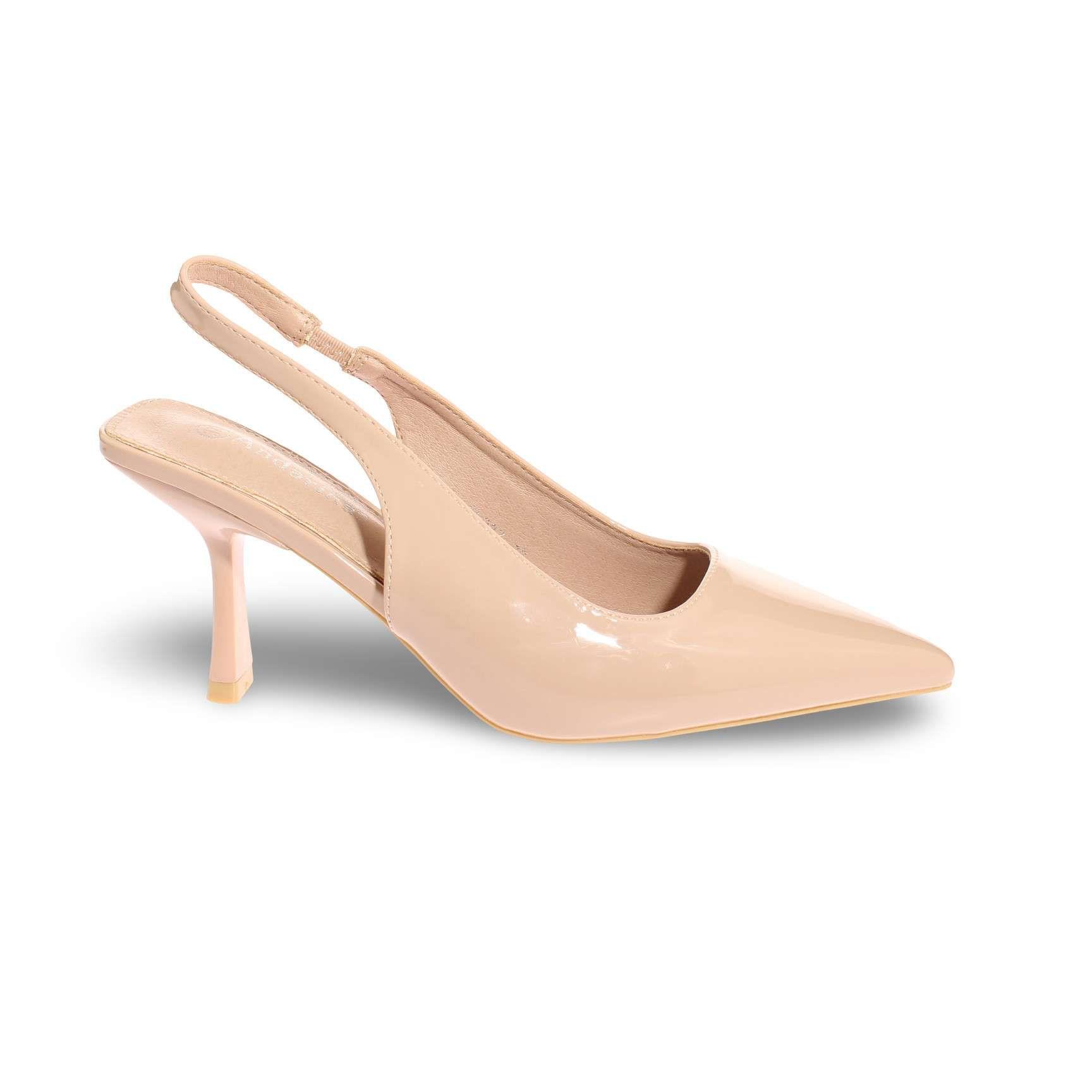 Zapato Taco Beige Vía Franca Mujer Art: 5SL027NUDER-1