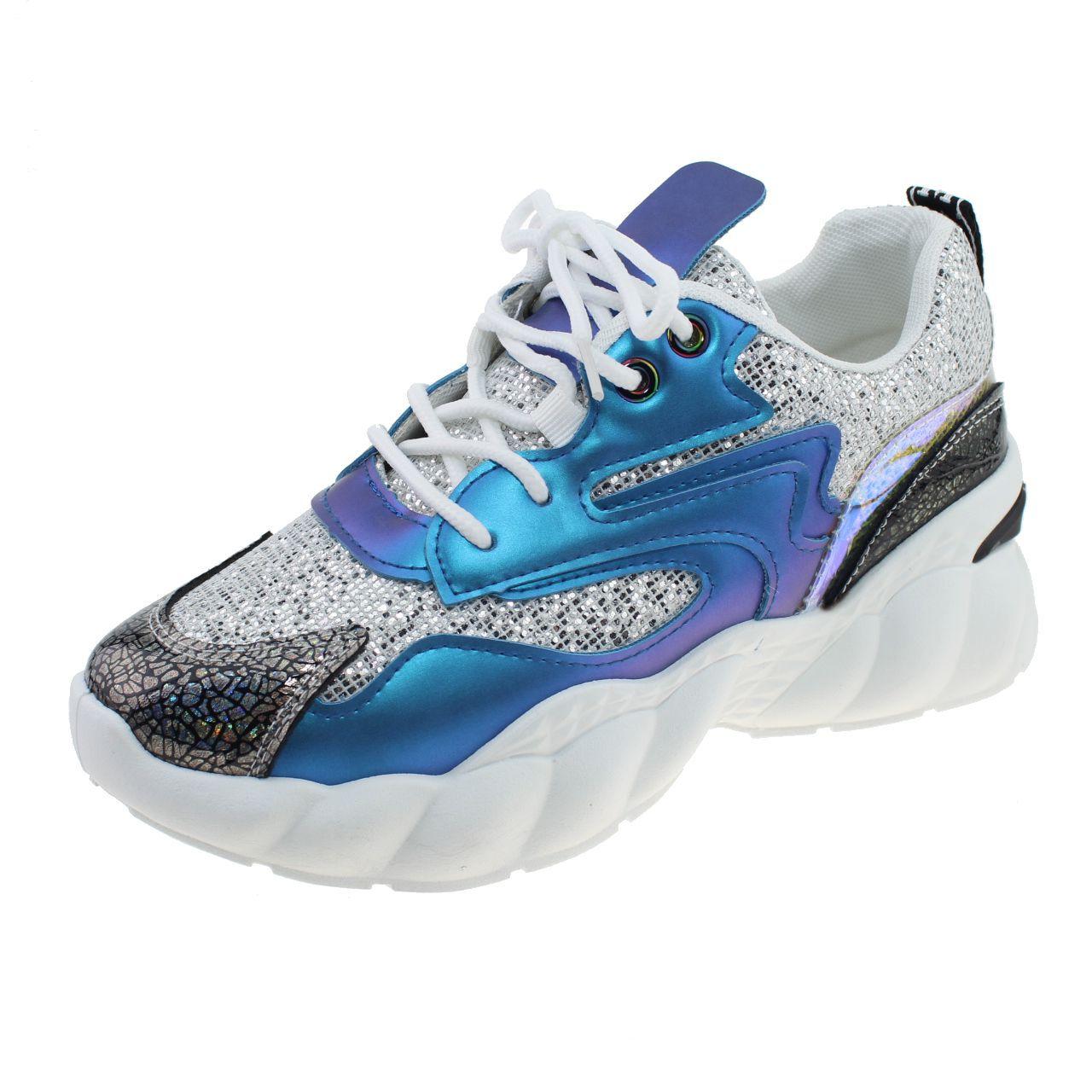 Zapatilla Azul Vía Franca Mujer-0