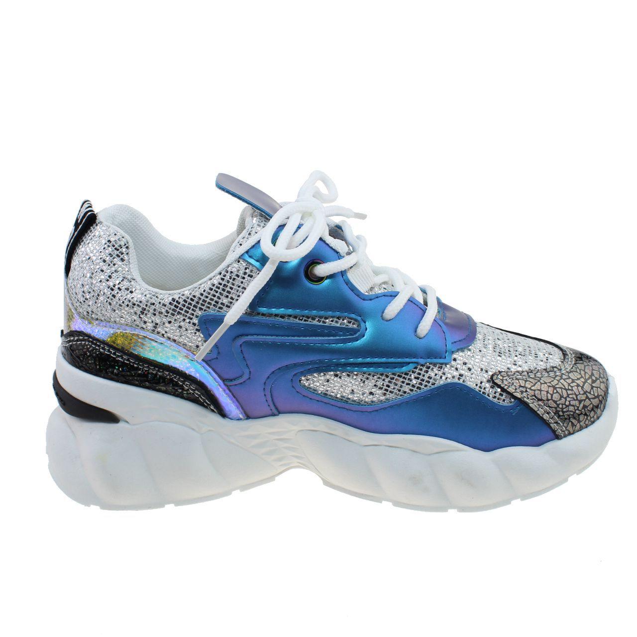 Zapatilla Azul Vía Franca Mujer-2