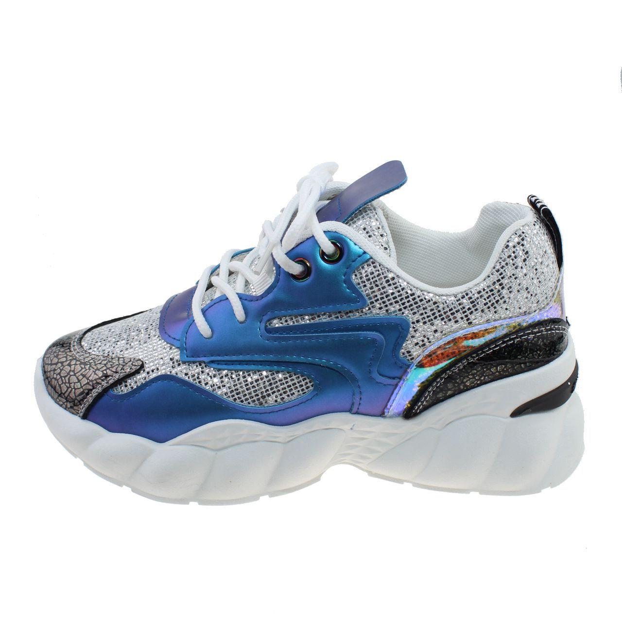 Zapatilla Azul Vía Franca Mujer-3