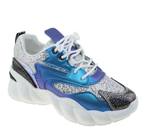 Zapatilla Azul Vía Franca Mujer-4