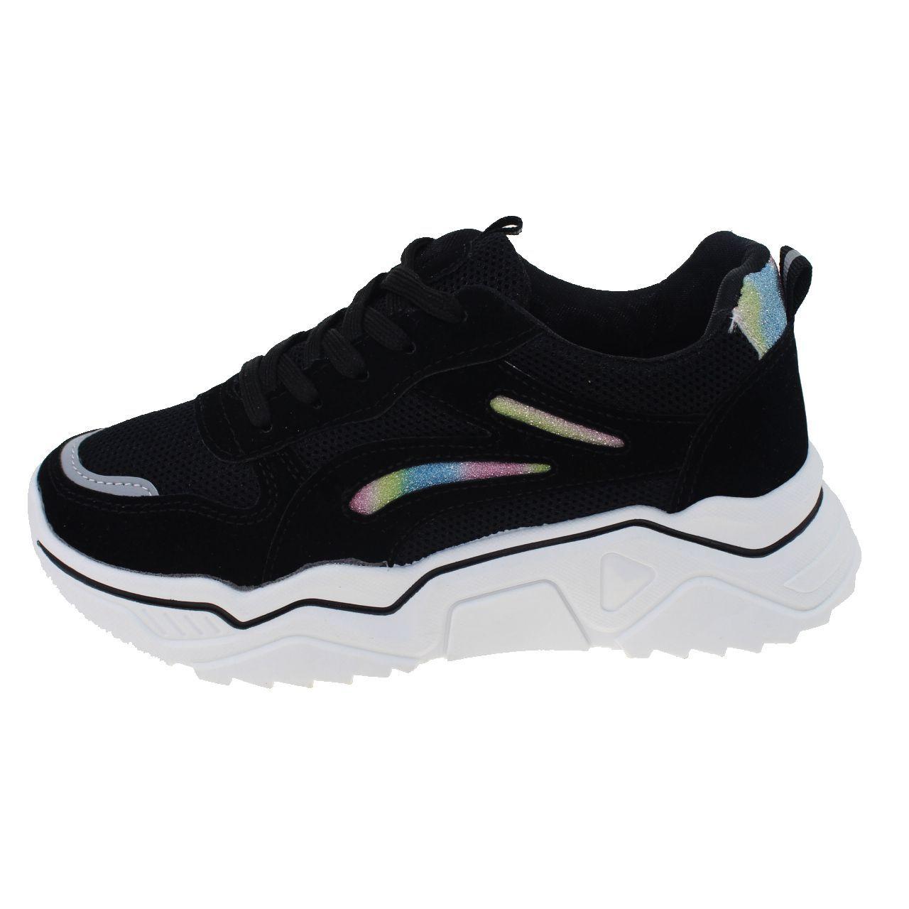 Zapatilla Negro Vía Franca Mujer-1
