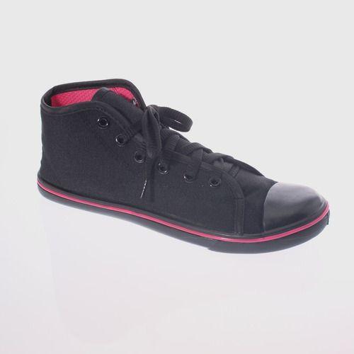 Zapatilla Lona Negro Vía Franca Mujer-0