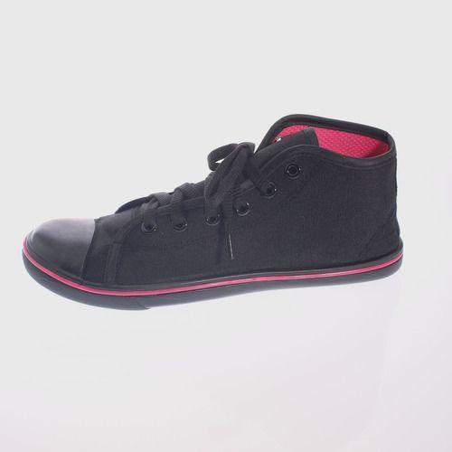 Zapatilla Lona Negro Vía Franca Mujer-3
