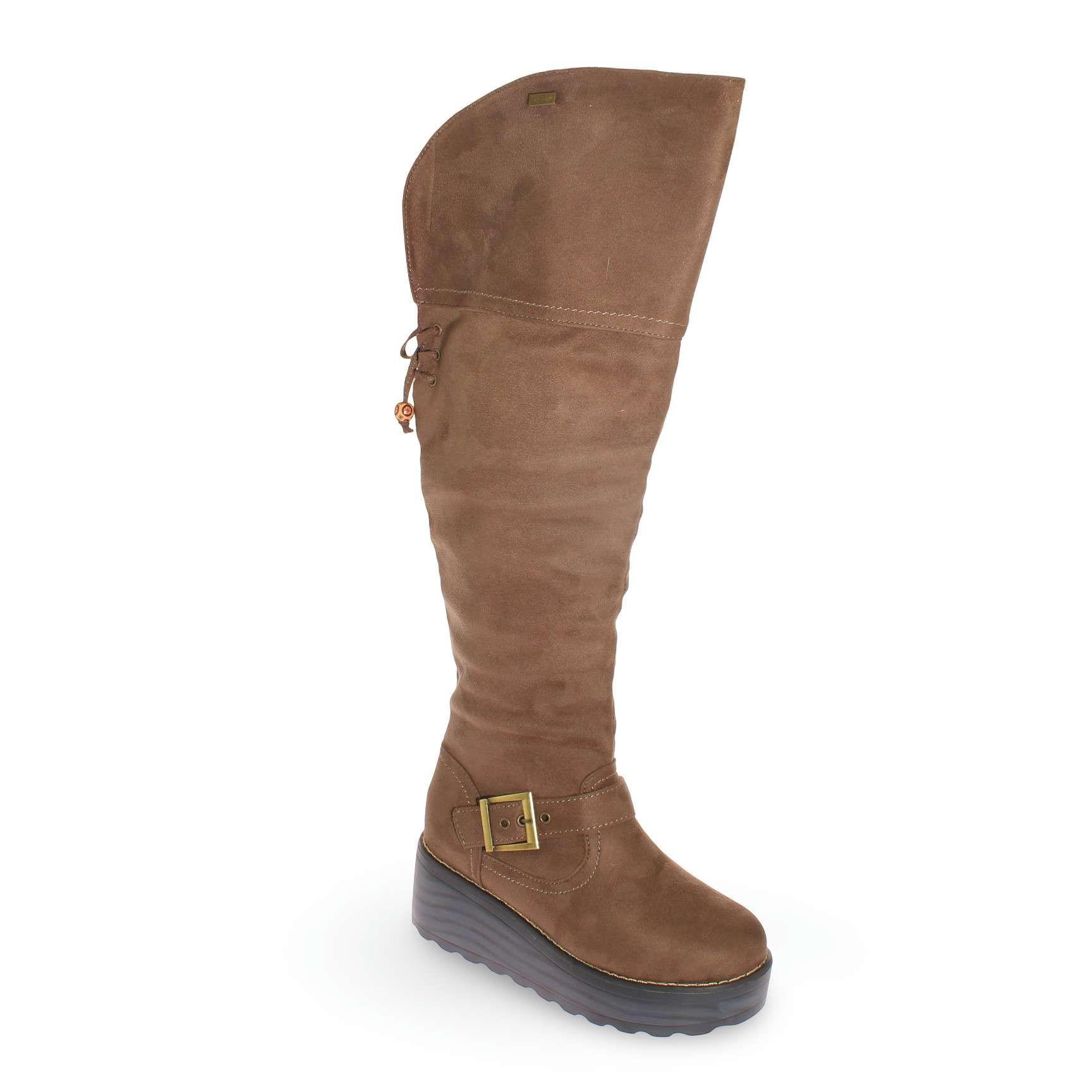 Bota Terraplen Gris Vía Franca Mujer Art: 5JO803M3TAUPE-0