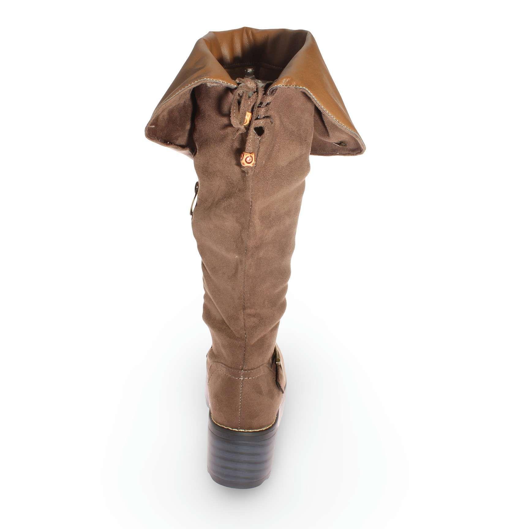 Bota Terraplen Gris Vía Franca Mujer Art: 5JO803M3TAUPE-5