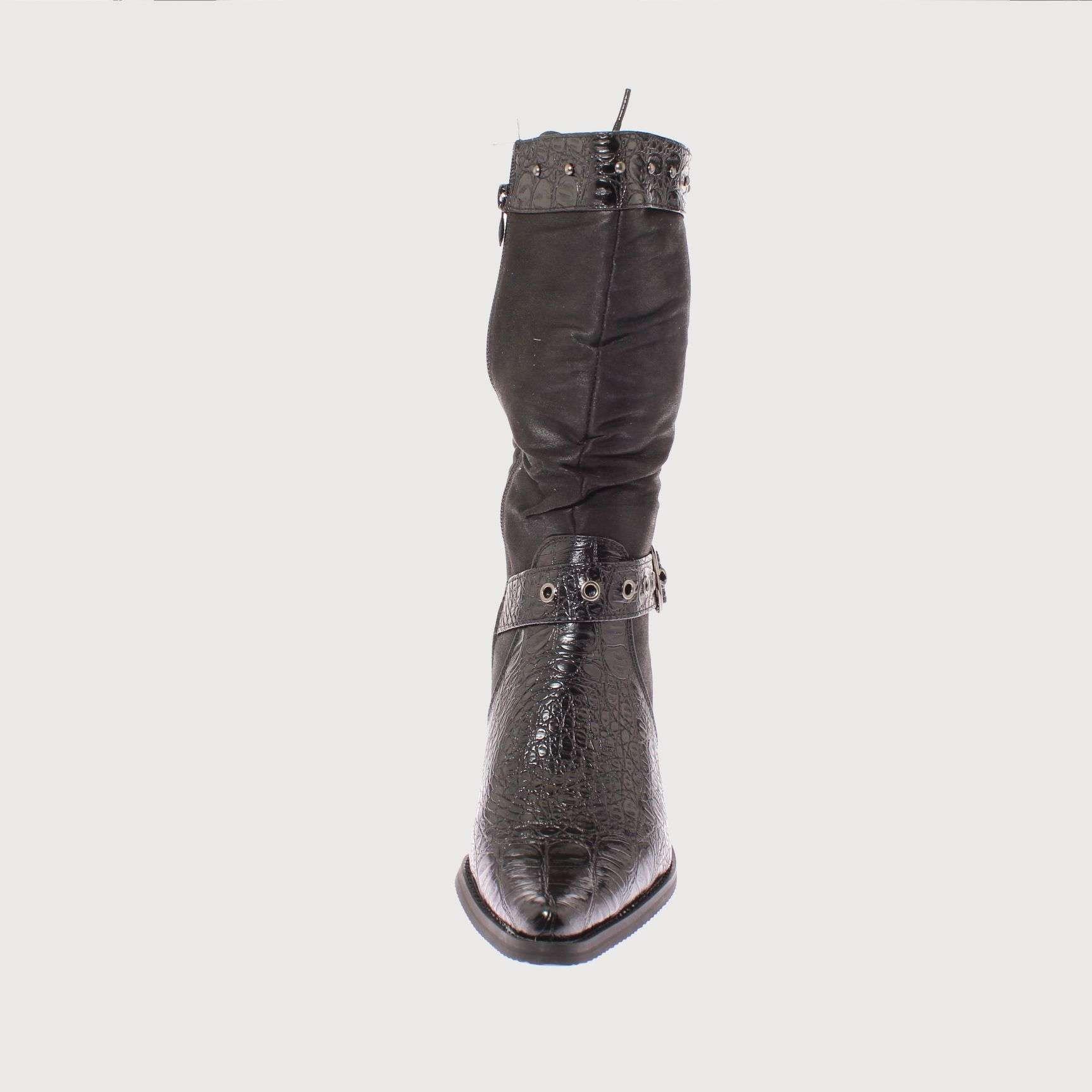 Bota Vaquera Negro Vía Franca Mujer Art: 52109BLACK-2