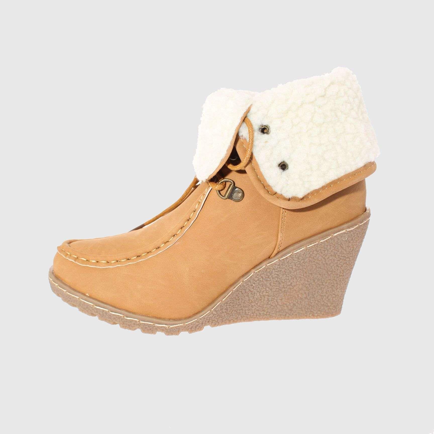 Botín Kaki Vía Franca Mujer-1