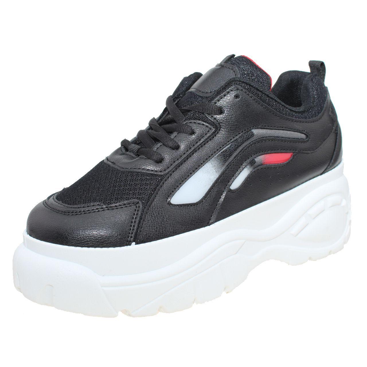 Zapatilla Terraplen Negro Vía Franca Mujer-0