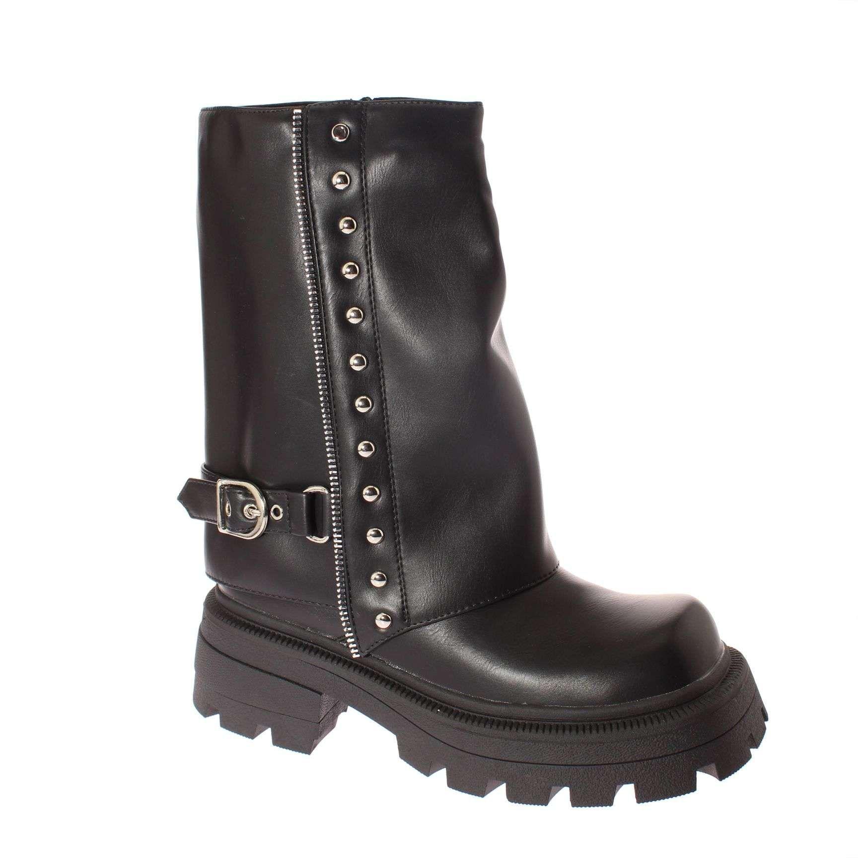 Bota Negro Vía Franca Mujer Art: 5PG242901BLACK-1