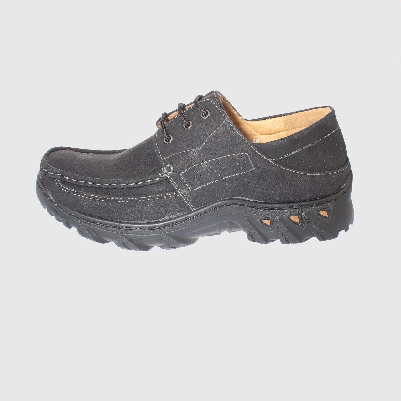 Zapato Negro Vía Franca Hombre-1