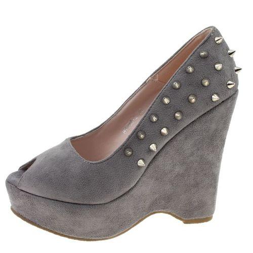 Zapato Casual Para Mujer Color Gris-0