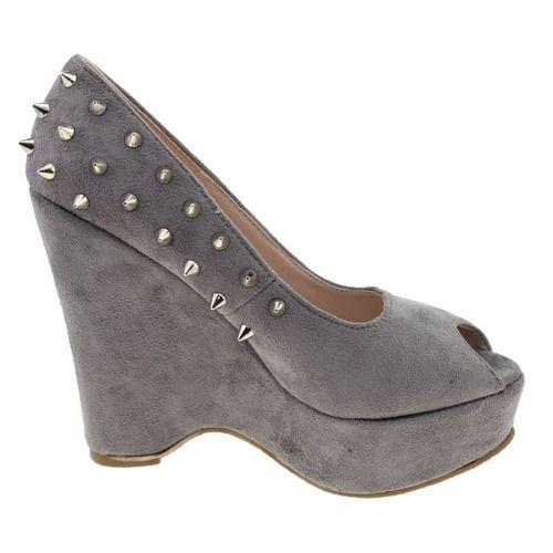 Zapato Casual Para Mujer Color Gris-3