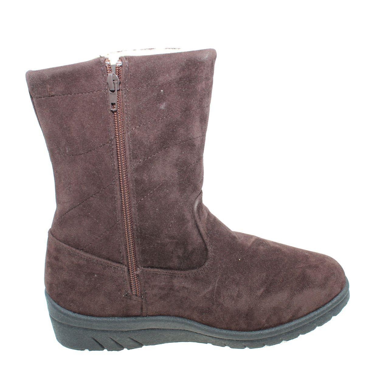Bota Invernal Café Vía Franca Mujer-1