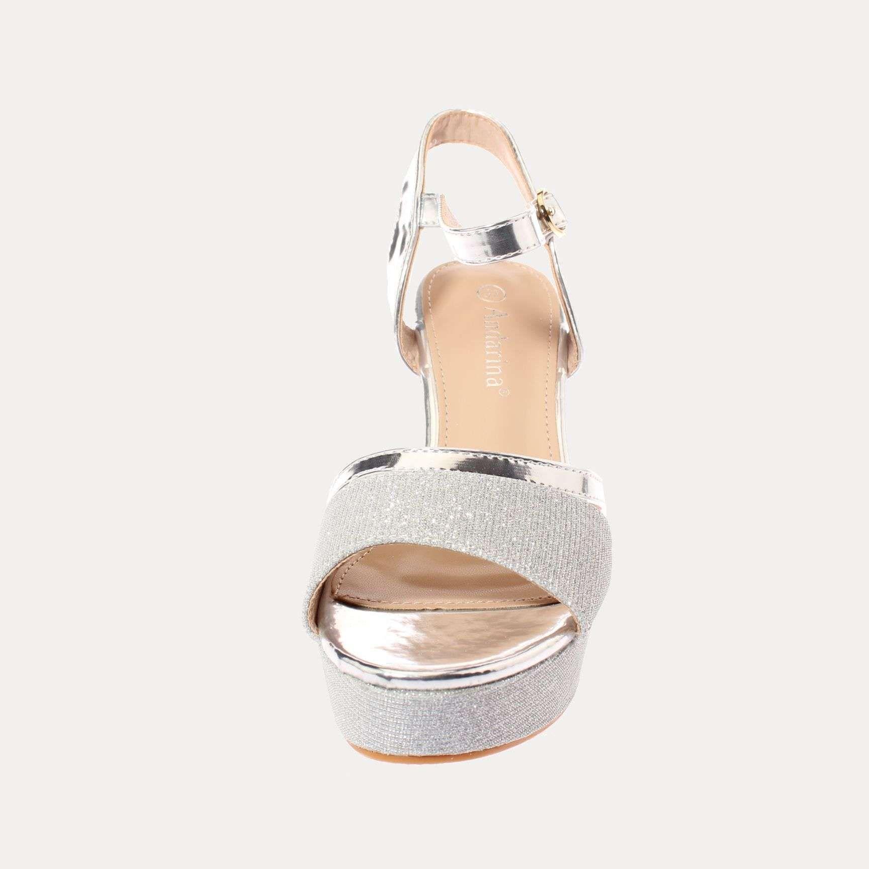 Sandalia Fiesta Plateado Vía Franca Mujer Art: 5DR0020PLATA-2