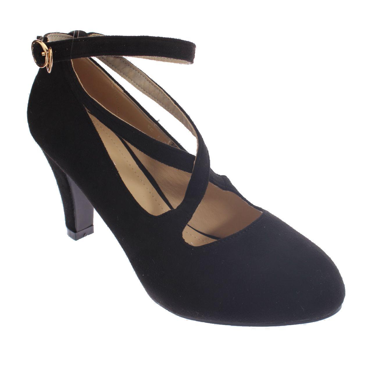 Zapato taco Negro Vía Franca Mujer-0