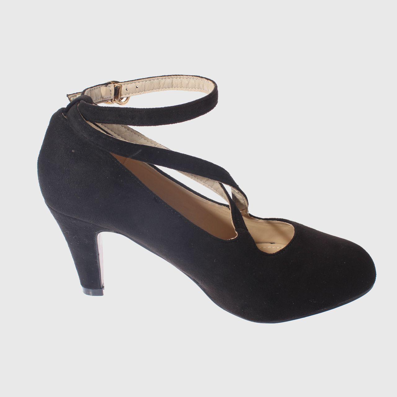 Zapato taco Negro Vía Franca Mujer-2