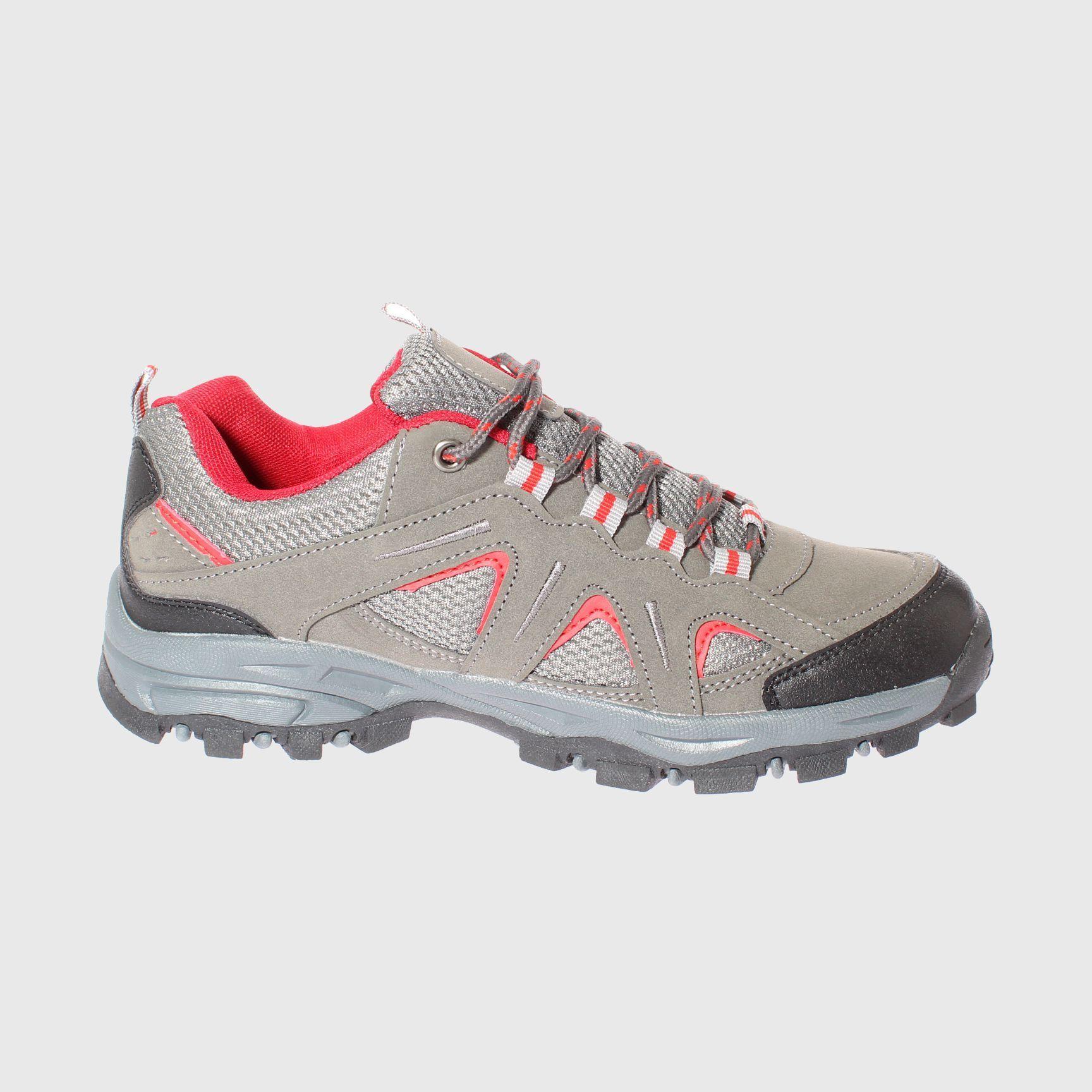 Zapatilla Outdoor Gris/Rojo Vía Franca Mujer-2