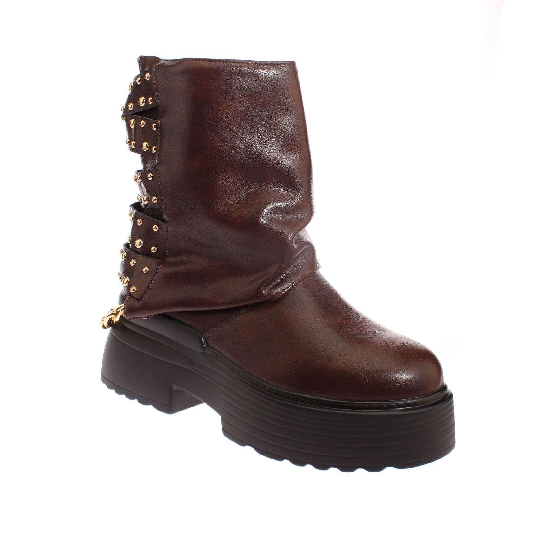 Botas Café Vía Franca Mujer Art: 5PG23182BROWN-0