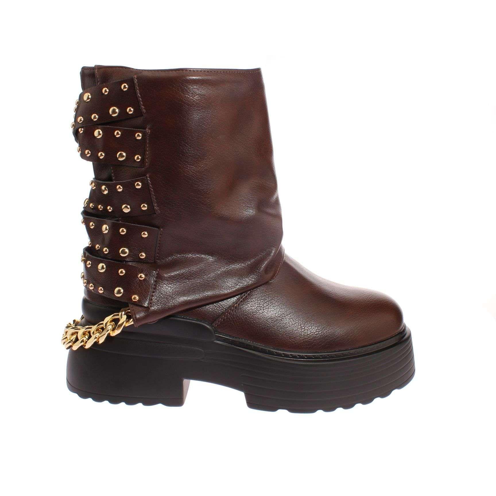 Botas Café Vía Franca Mujer Art: 5PG23182BROWN-1