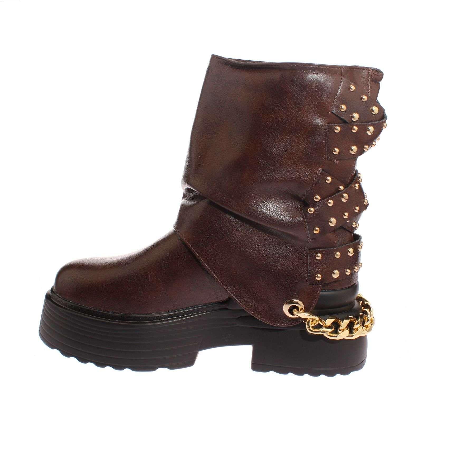 Botas Café Vía Franca Mujer Art: 5PG23182BROWN-3