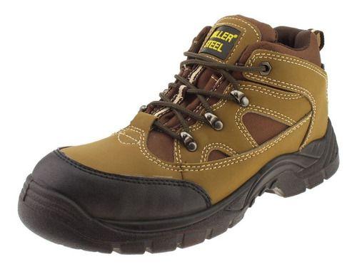 Botin Seguridad Para Hombre Color Honey-0