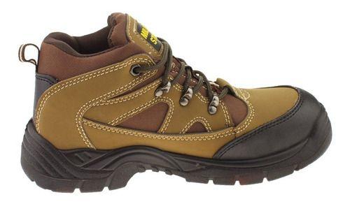 Botin Seguridad Para Hombre Color Honey-3