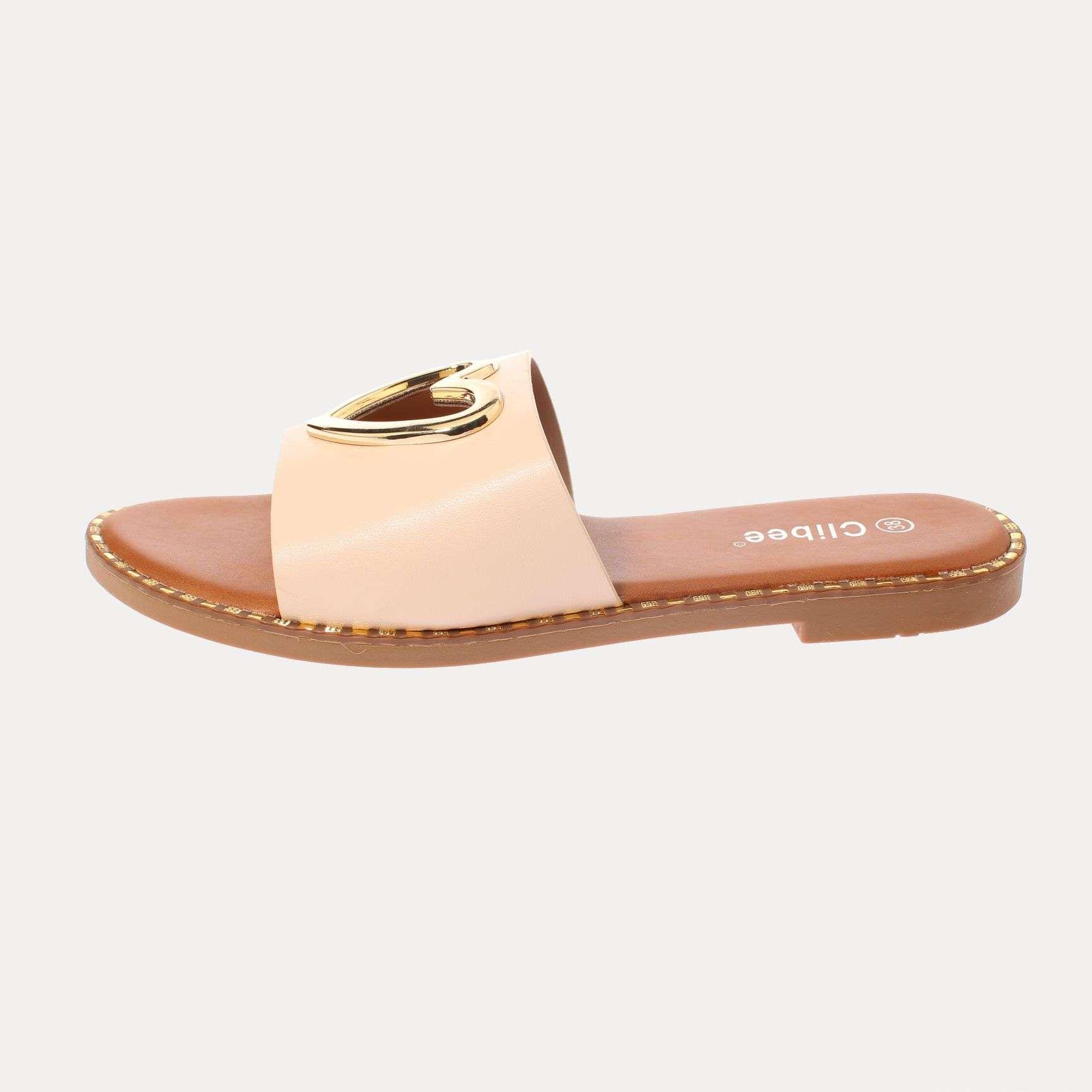 Sandalia Beige Vía Franca Mujer Art: 5KD70BEIGE-1