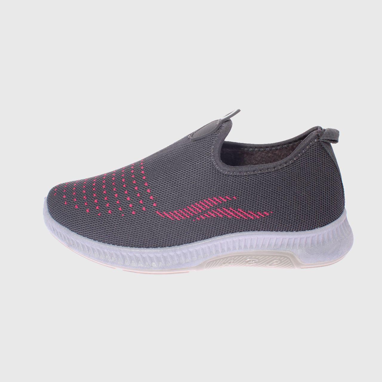 Zapatilla piel invernal Gris/rosa Vía Franca Mujer-1