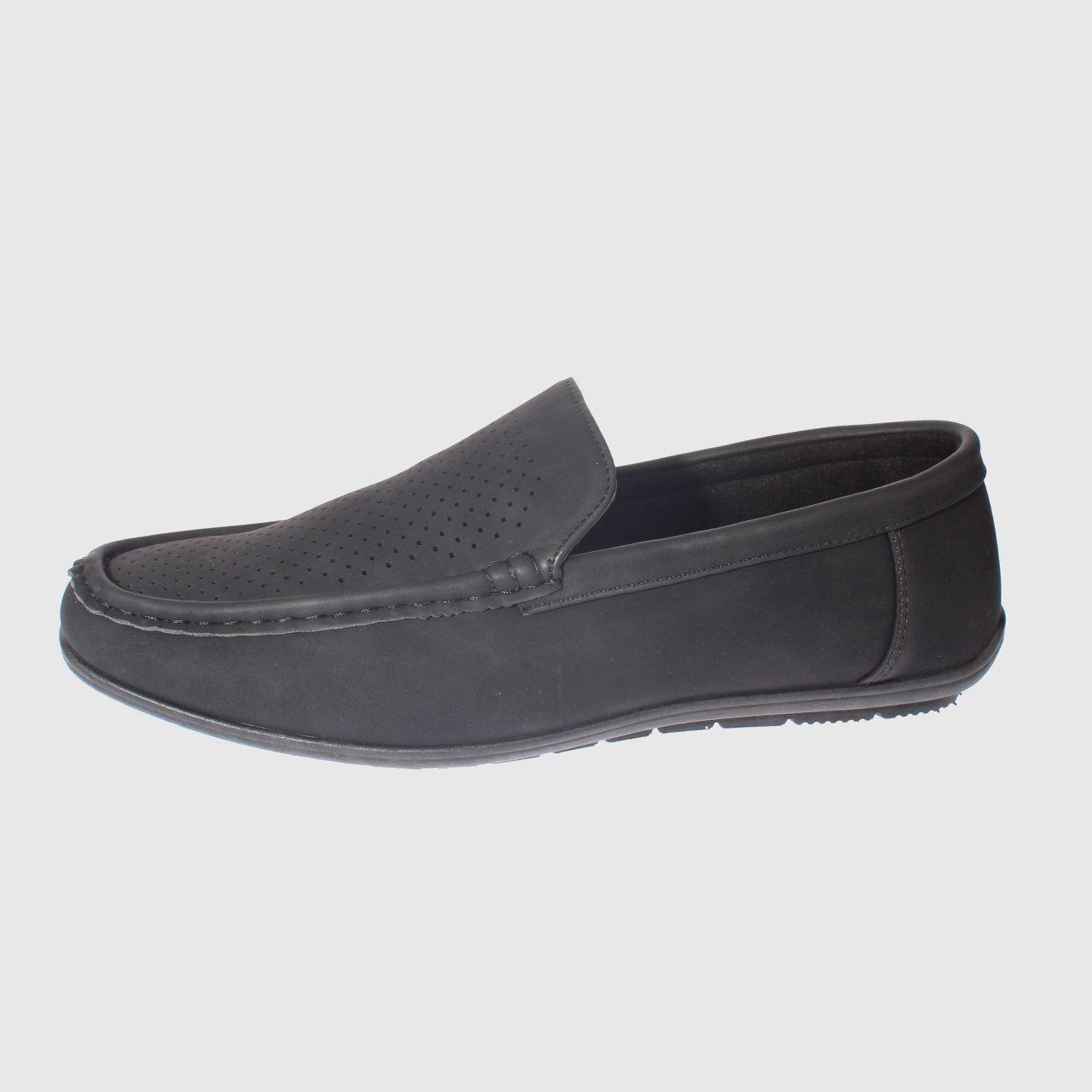 Mocasín Negro Vía Franca Hombre-1