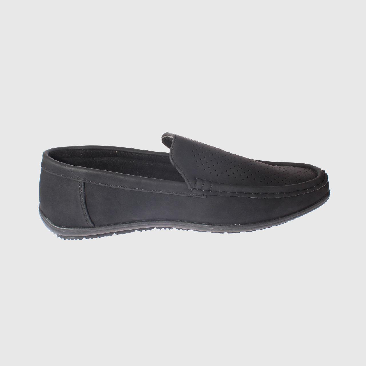 Mocasín Negro Vía Franca Hombre-3