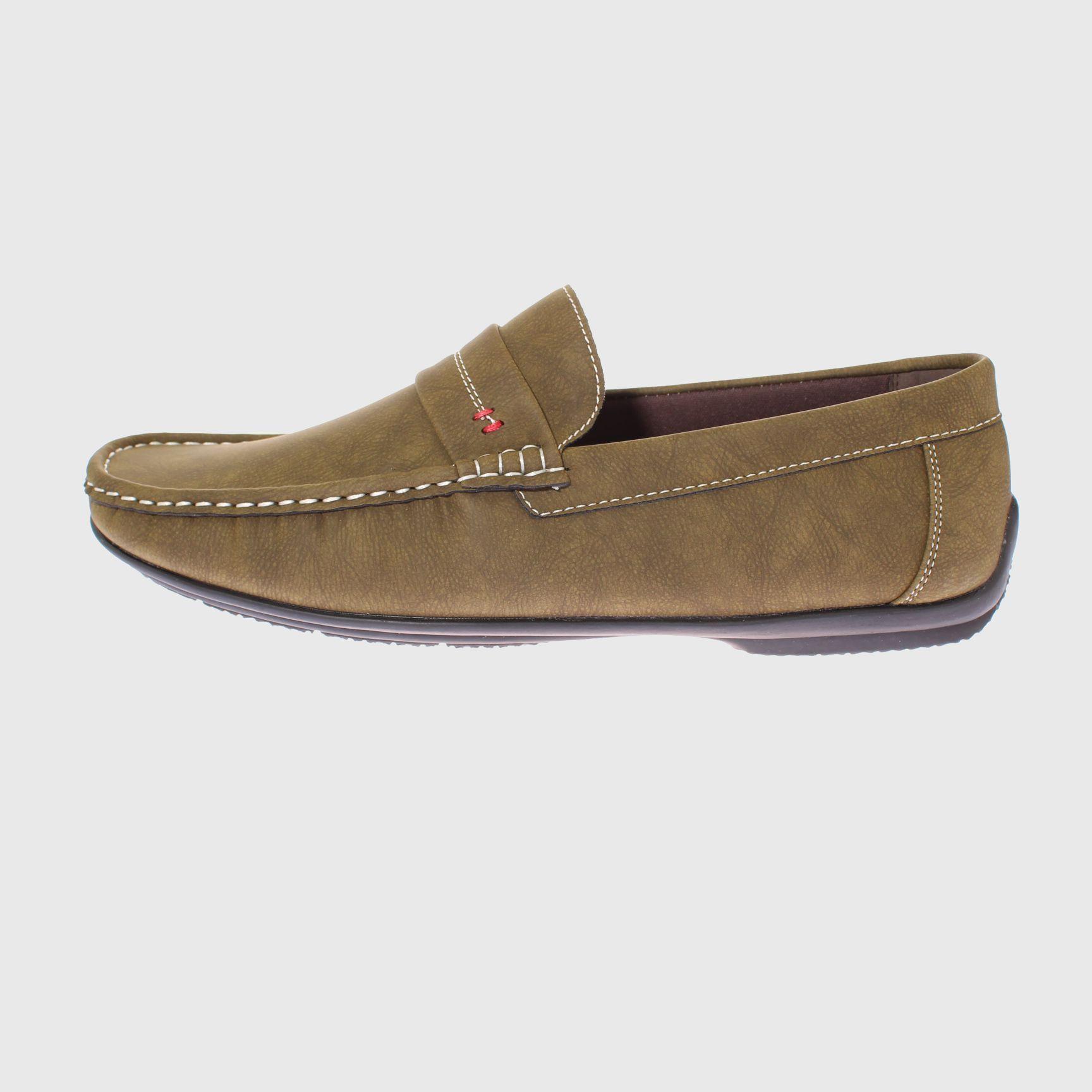 Mocasín Kaki Vía Franca Hombre-1