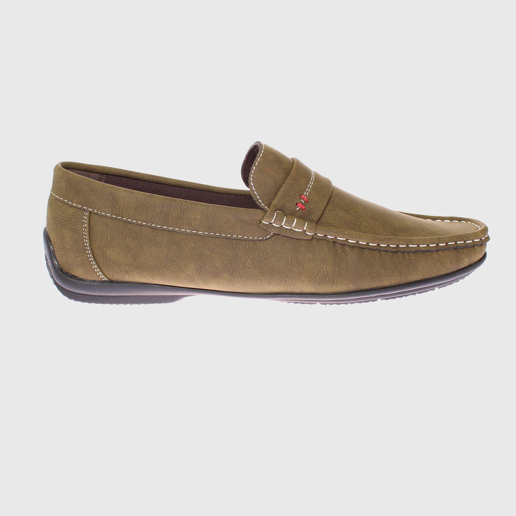 Mocasín Kaki Vía Franca Hombre-3