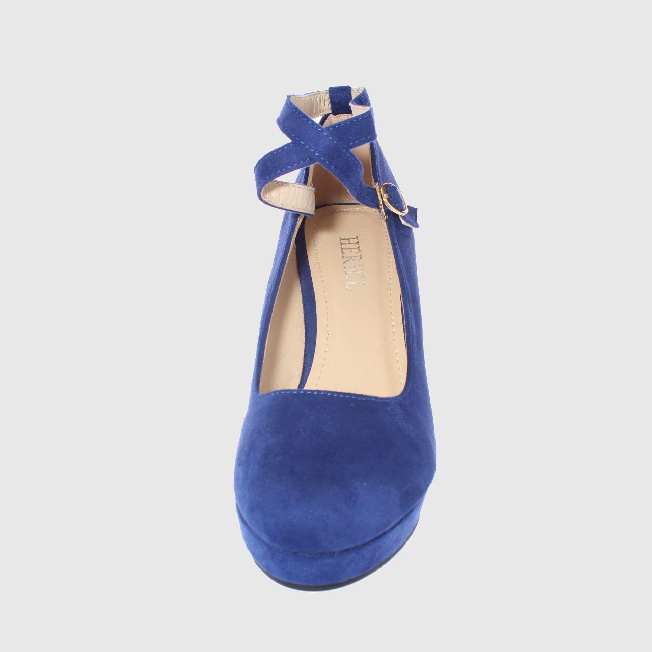 Zapato Plataforma Azul Vía Franca Mujer-2