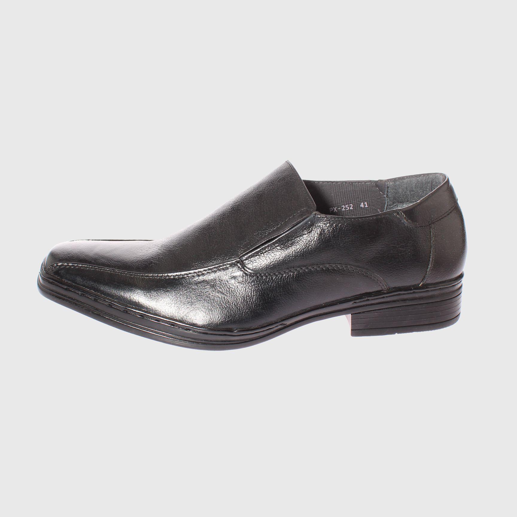 Zapato Vestir Negro Vía Franca Hombre-1