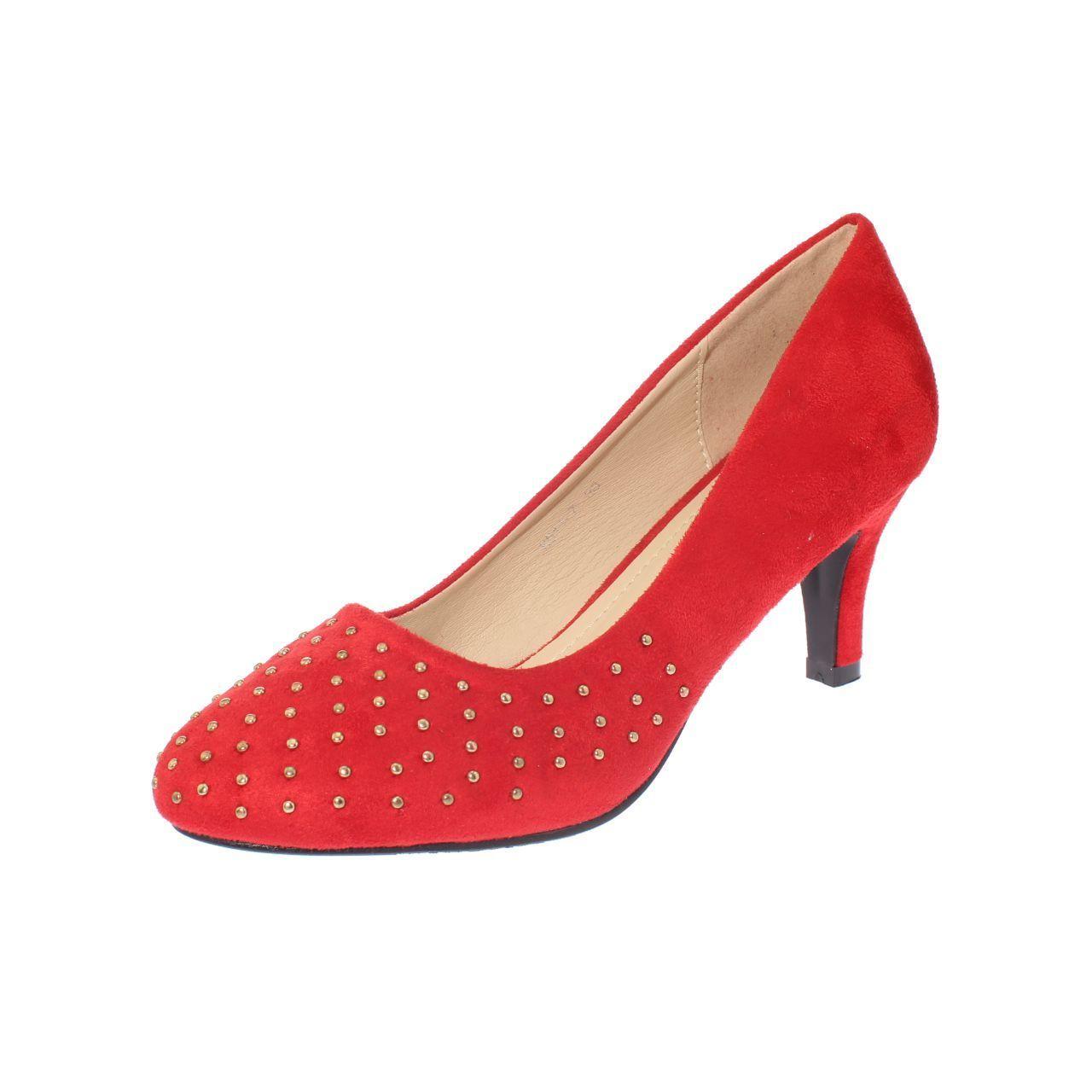 Zapato taco Rojo Vía Franca Mujer-0
